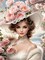 Lady in Flower Hat Diamond Painting Kit for Adults – 5D Full Drill DIY Gem Art, Round Diamond Dots Painting for Beginners, Floral Portrait Wall Decor Craft 12x16 Inch